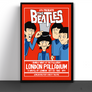 The Beatles Cartoon Concert Tour Poster Art Print London Palladium 1963