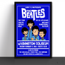 The Beatles Cartoon Concert Tour Poster Art Print Star Club Washington D.C. 1964