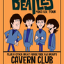 The Beatles Cartoon Concert Tour Poster Art Print Cavern Club Liverpool 1963