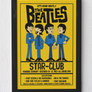 The Beatles Cartoon Concert Tour Poster Art Print Star Club Hamburg Germany 1962