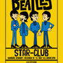 The Beatles Cartoon Concert Tour Poster Art Print Star Club Hamburg Germany 1962