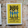 The Beatles Cartoon Concert Tour Poster Art Print Shea Stadium New York 1965