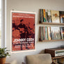 Johnny Cash Concert Tour Poster Art Print Newport Folk Festival 1964
