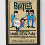 The Beatles Cartoon Concert Tour Poster Art Print Candlestick Park San Francisco 1966