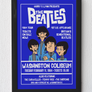 The Beatles Cartoon Concert Tour Poster Art Print Star Club Washington D.C. 1964