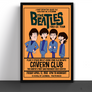 The Beatles Cartoon Concert Tour Poster Art Print Cavern Club Liverpool 1963